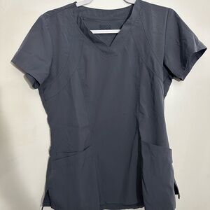 Gray Scrub Top